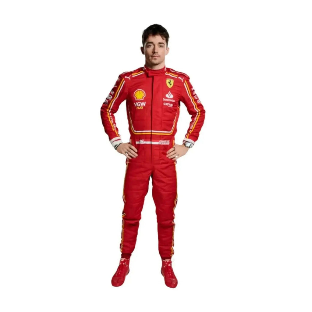 Scuderia Ferrari 2024 Charles Leclerc Replica Race Suit