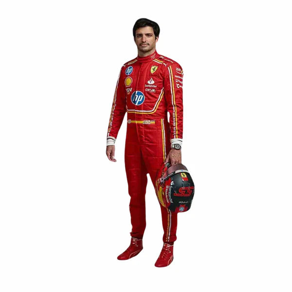 2024 Scuderia Ferrari HP Carlos Sainz jr Monaco GP F1 Team Race Suit